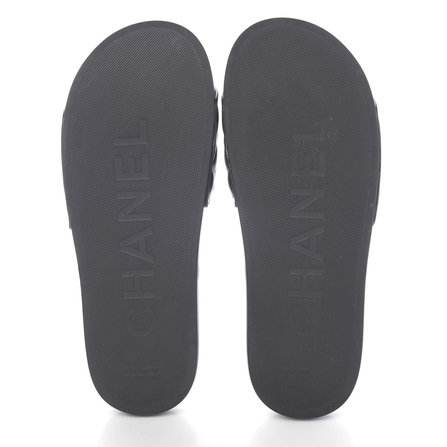 Chanel Lambskin Quilted CC Mules Sandals 39 Black 5 of 9