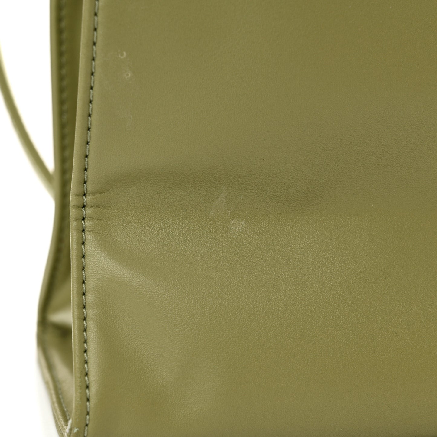 Vegan Leather Medium Shopping Bag Drab