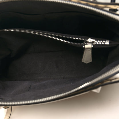 Fendi Vitello King Logo Embossed Medium By The Way Boston Bag White Ice 6 of 15