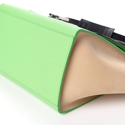 Celine Smooth Calfskin Small Tri-Color Trapeze Lime 8 of 9