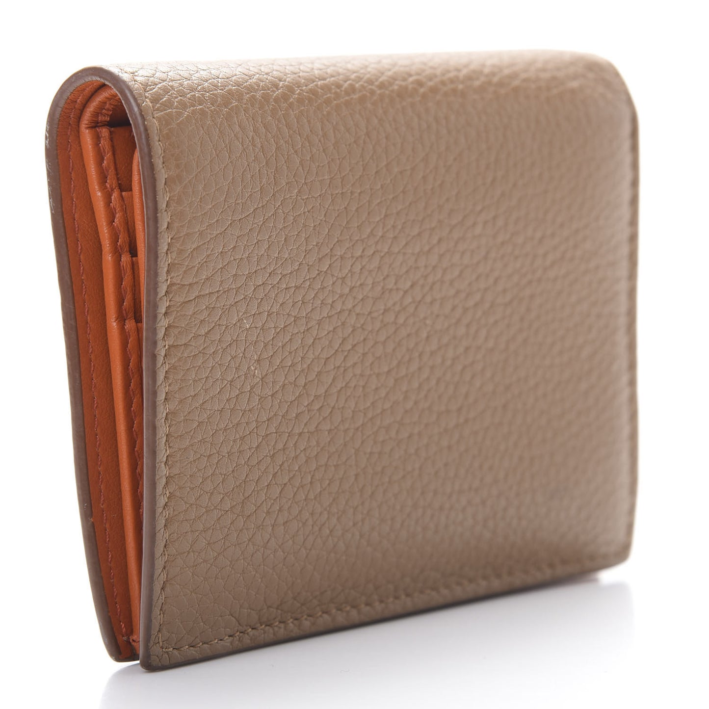Vitello Daino Small Bi-Fold Wallet Caramel