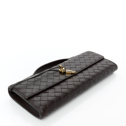 Bottega Veneta Nappa Intrecciato Long Andiamo Top Handle Clutch Fondant 4 of 8