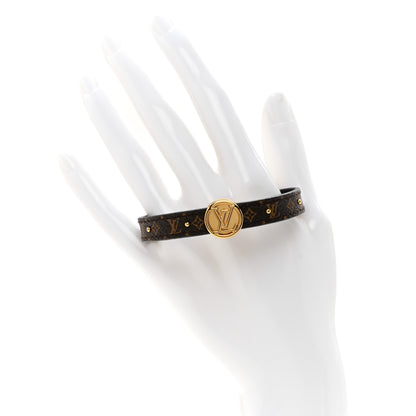 Louis Vuitton Monogram LV Circle Reversible Bracelet 17 Black 2 of 5