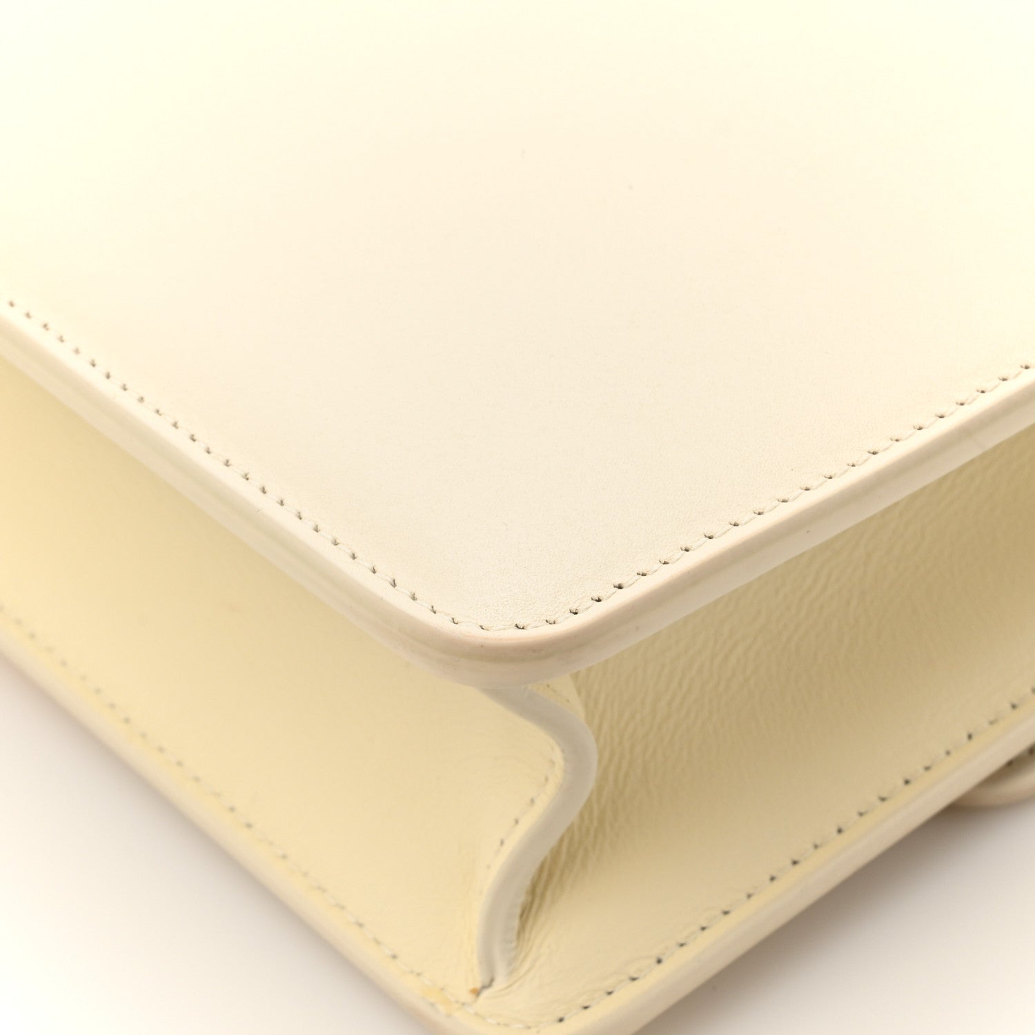 Christian Dior Grained Calfskin 30 Montaigne Flap Bag White 17 of 18