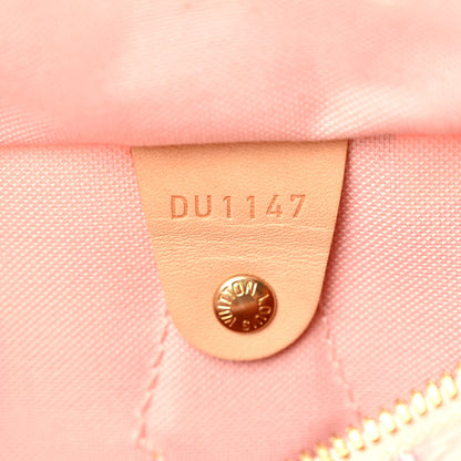 Louis Vuitton Damier Azur Tahitienne Speedy Bandouliere 30 Rose Ballerine 7 of 10