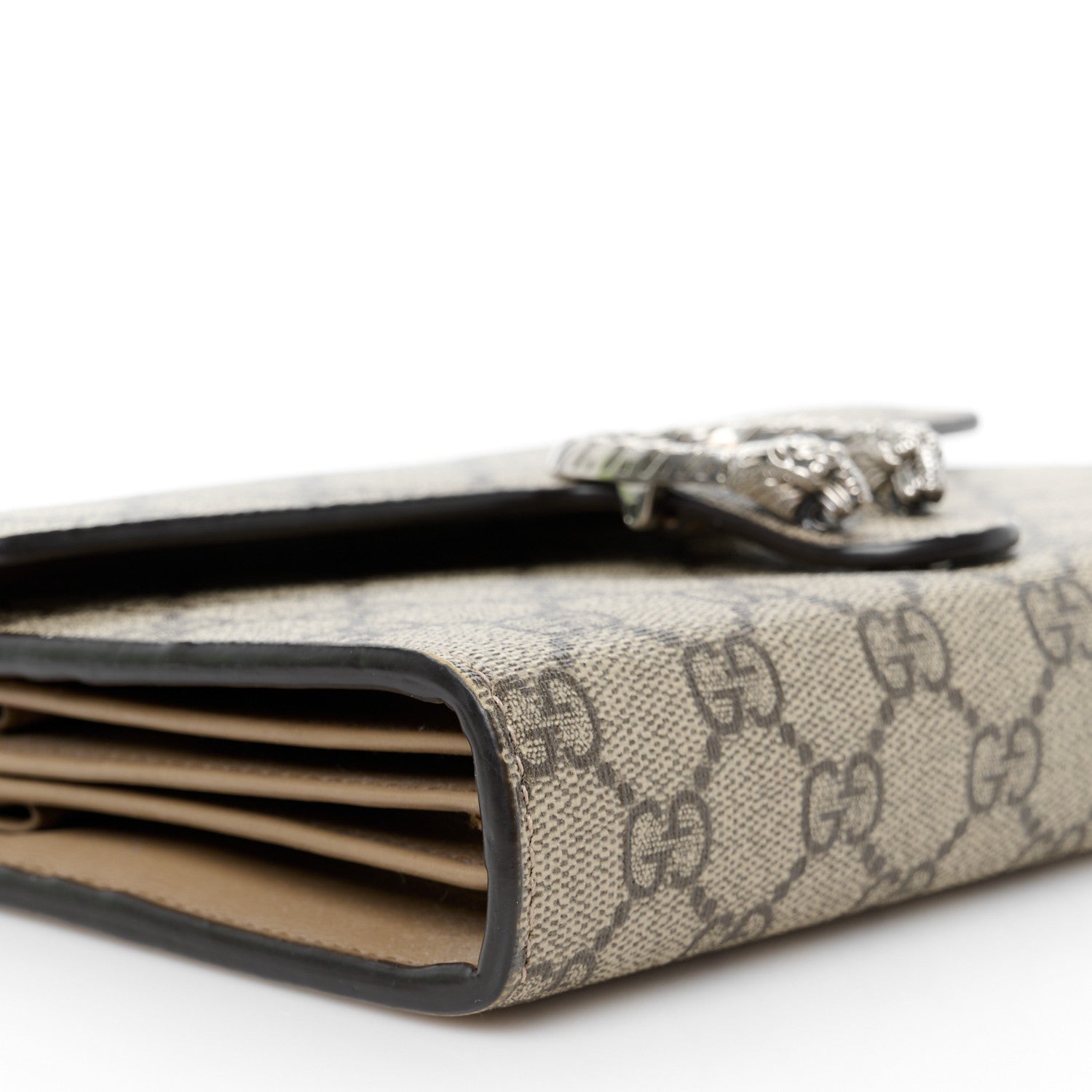 Gucci GG Supreme Monogram Mini Dionysus Chain Wallet Beige Taupe 9 of 11