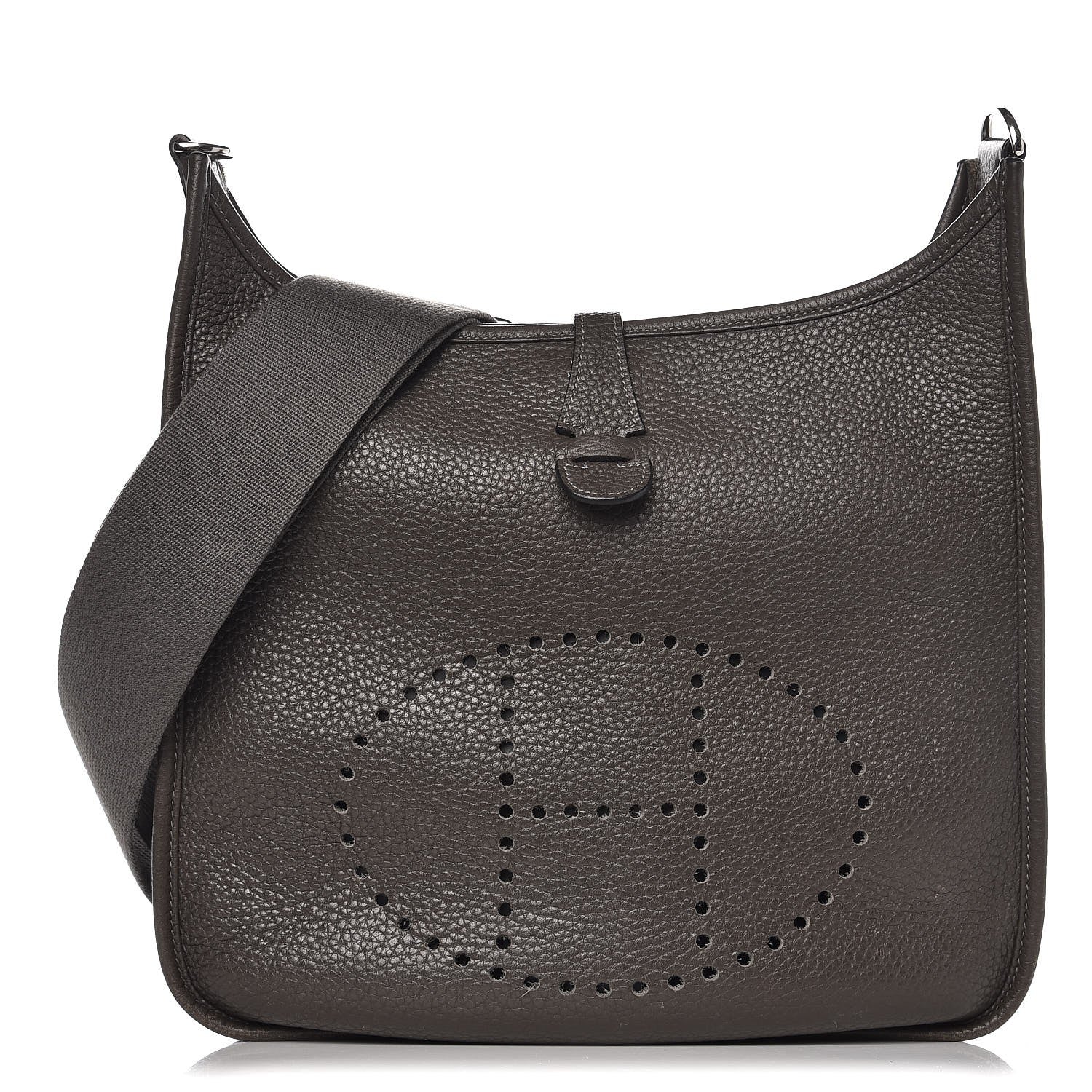 Hermes Taurillon Clemence Evelyne III PM Graphite 1 of 9