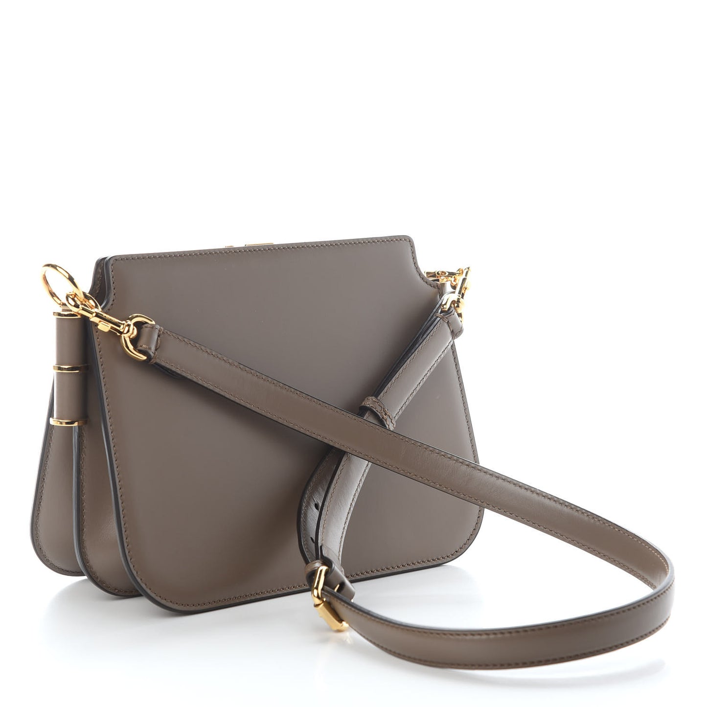 Vitello King Luxor Fendi Touch Shoulder Bag Tartufo