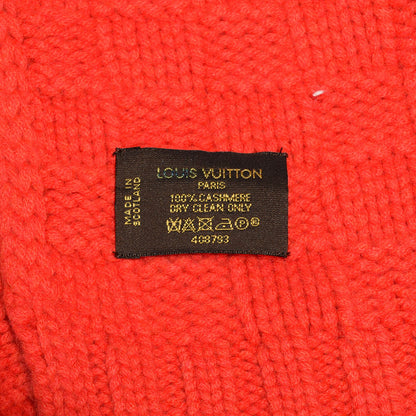 Louis Vuitton Cashmere Damier Helsinki Scarf Red 4 of 5