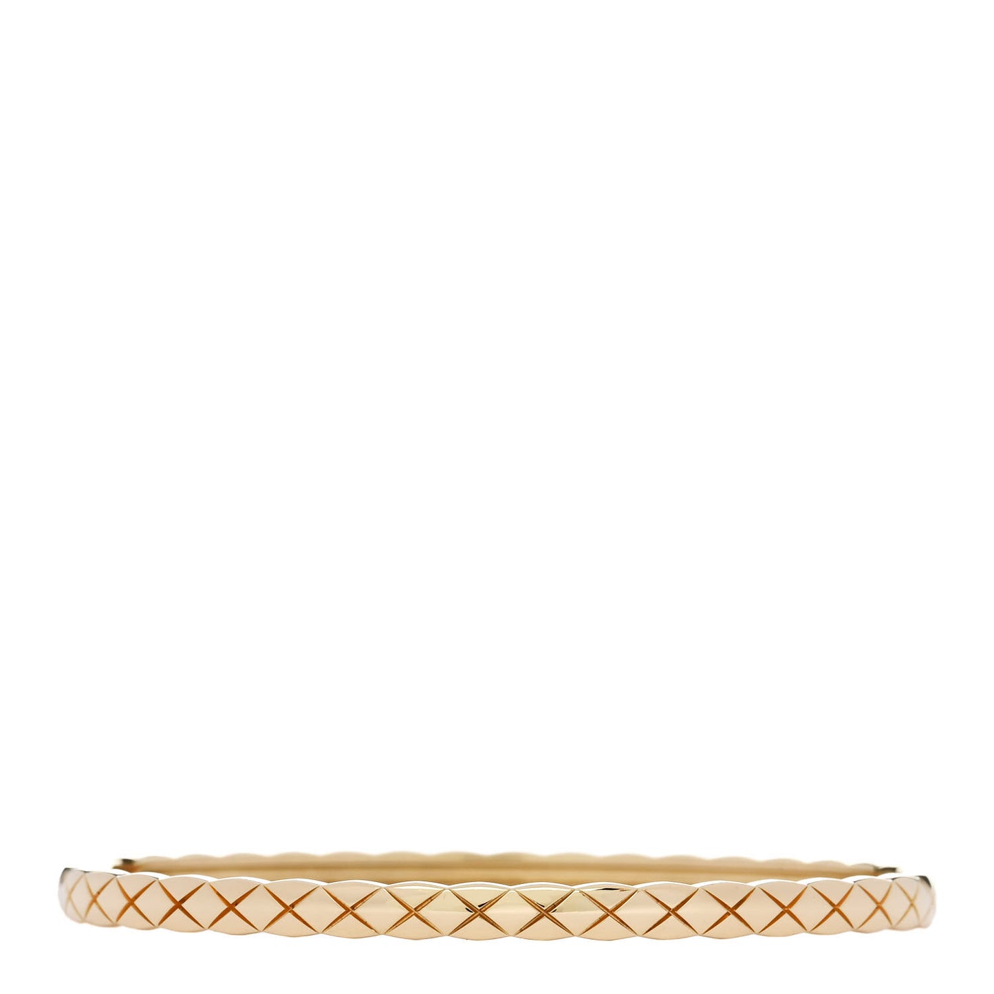 18K Yellow Gold Mini Coco Crush Bangle Bracelet S