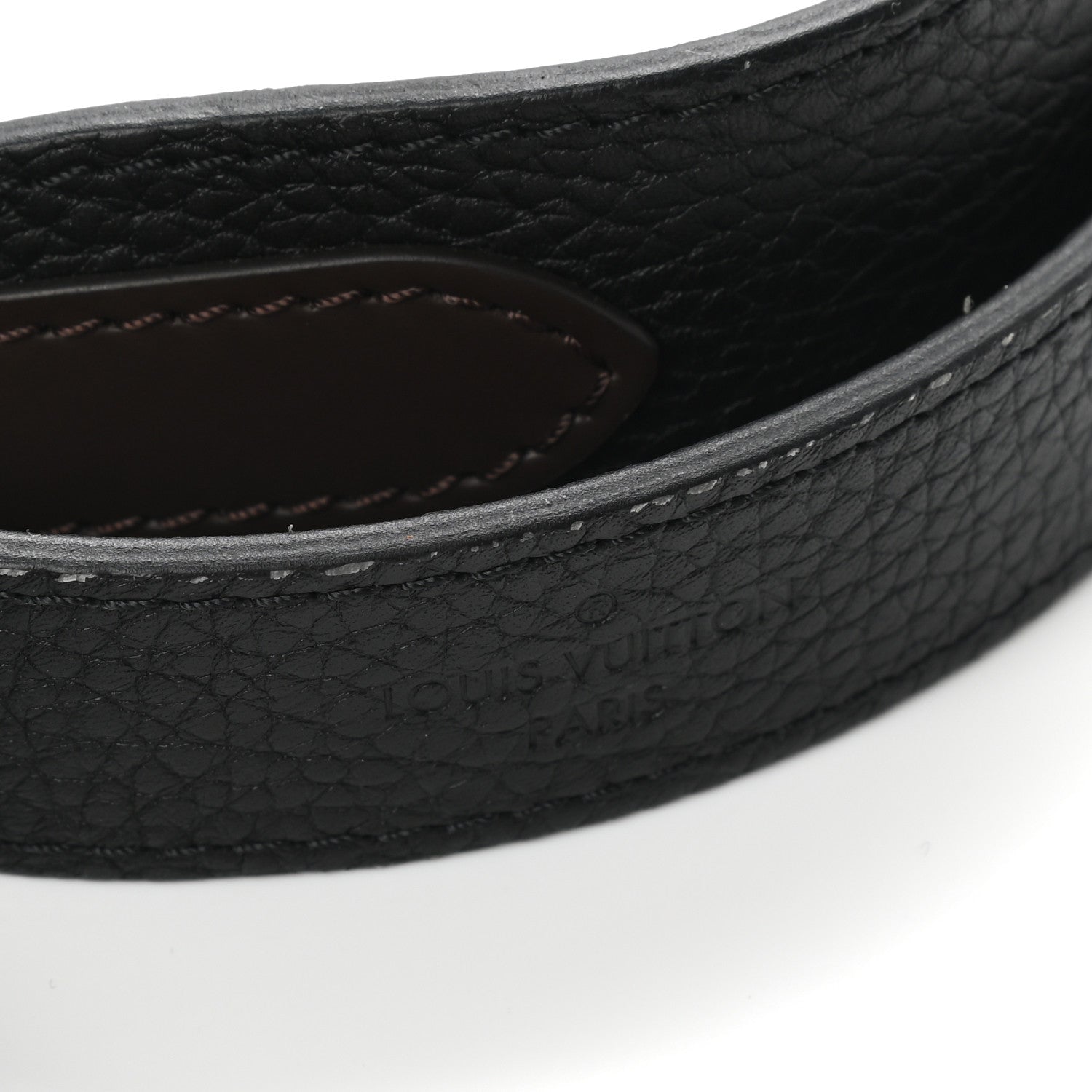 Louis Vuitton Calfskin Jersey Shoulder Strap Black 5 of 5