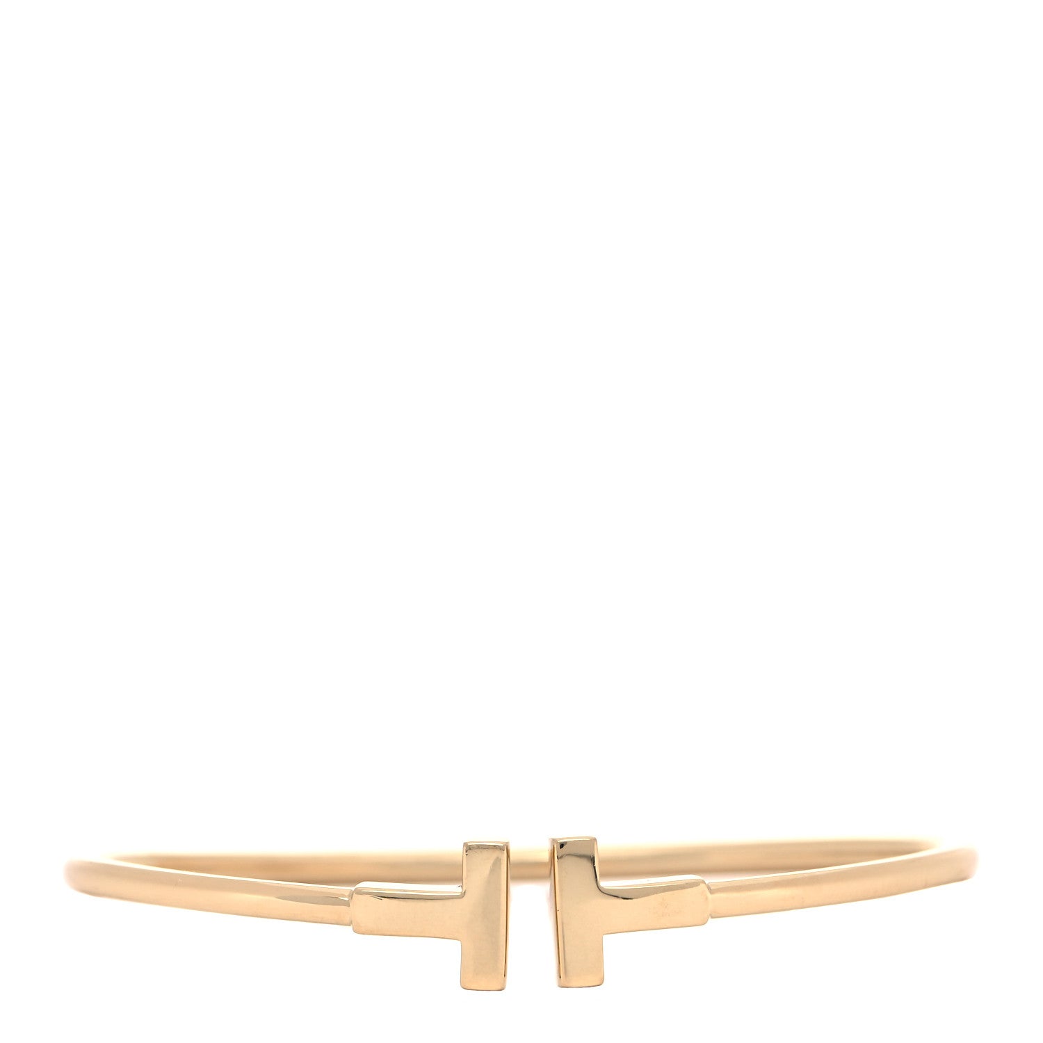 Tiffany 18K Yellow Gold T Wire Bracelet 1 of 5
