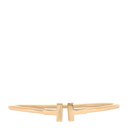 Tiffany 18K Yellow Gold T Wire Bracelet 1 of 5