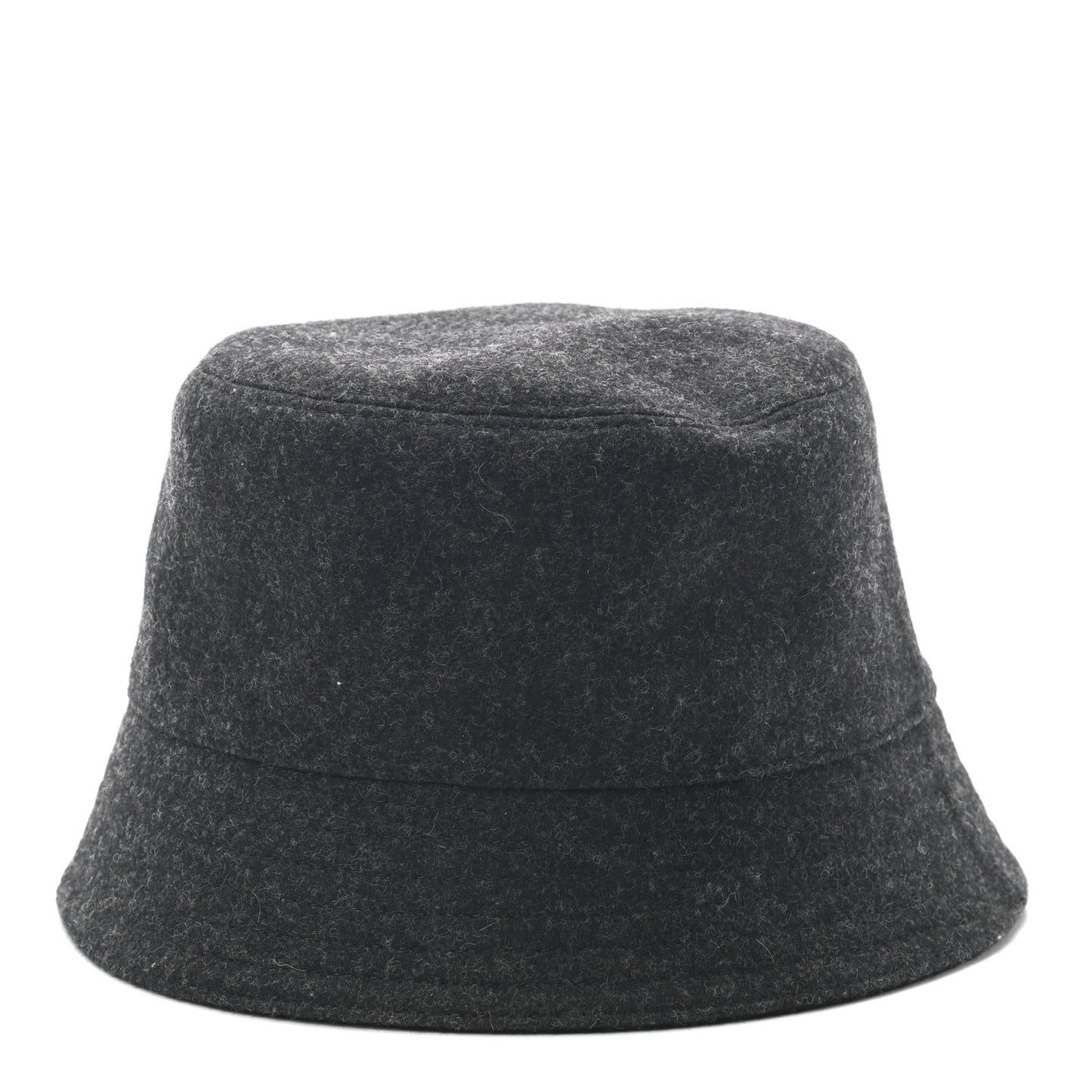 Authentic Loden Wool Metal Triangle Logo Bucket Hat L Anthracite
