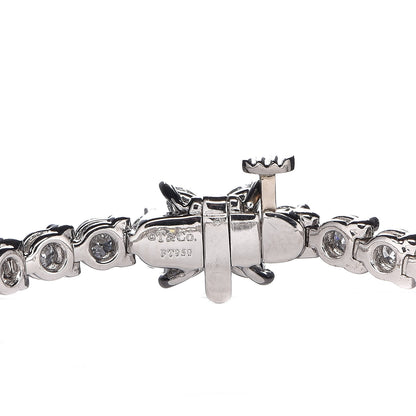 Tiffany Platinum Diamond 4.49ctw Victoria Tennis Bracelet 4 of 6