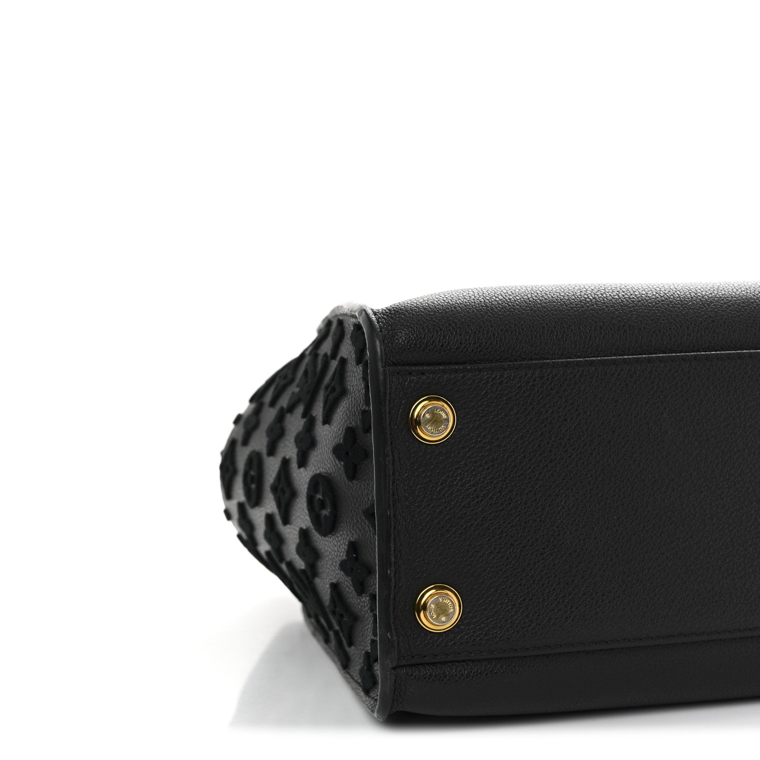 Louis Vuitton Calfskin Monogram Tufting On My Side Black 9 of 10