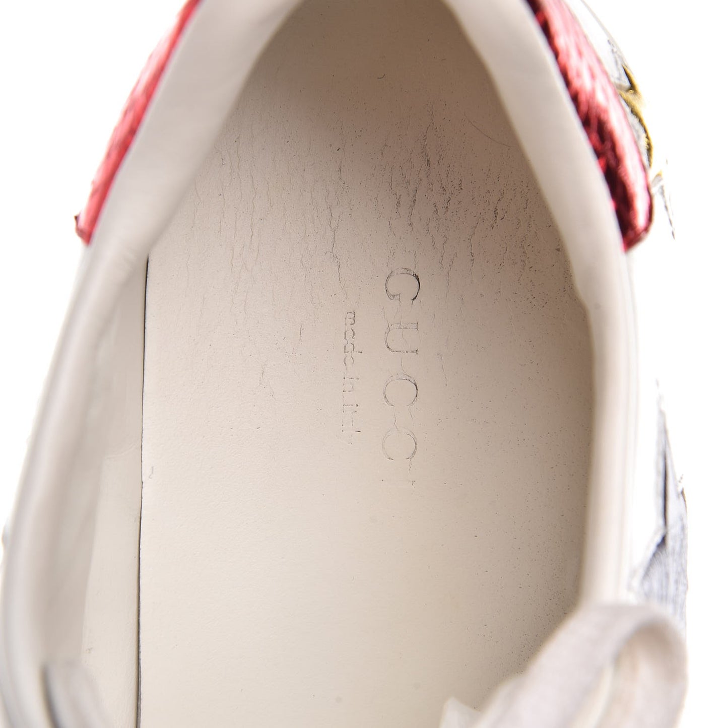 Calfskin Ayers Web Star Embroidered Womens Ace Sneakers 39 White Multi