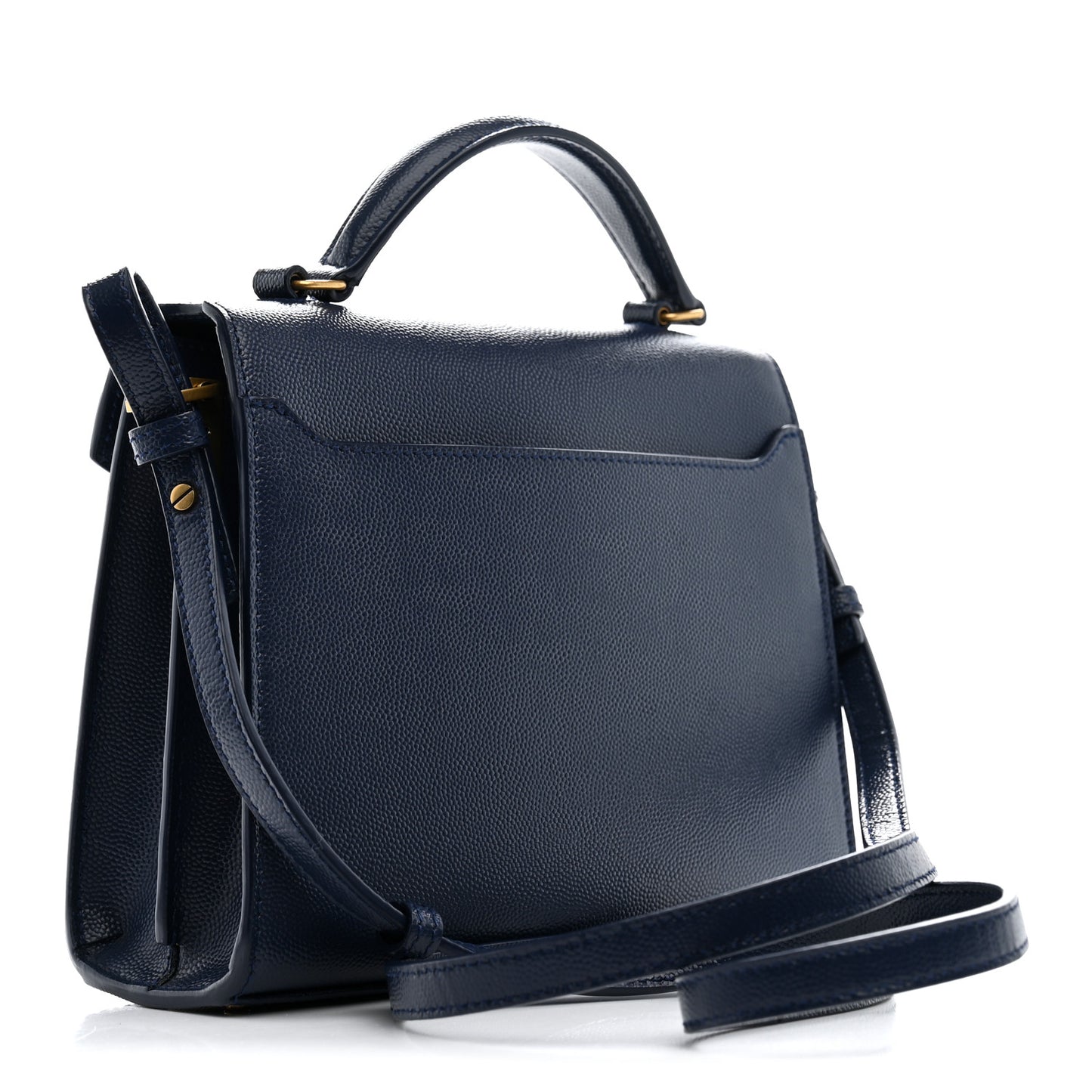 Grain de Poudre Mini Classic Monogram Cassandra Top Handle Blue Charron