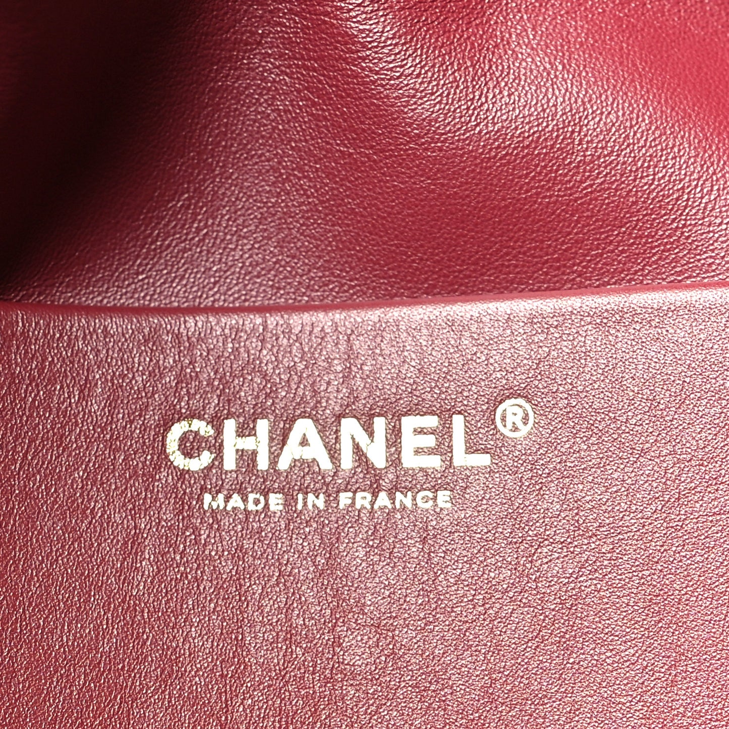 Grained Calfskin Souplissimo Maxi Flap Burgundy