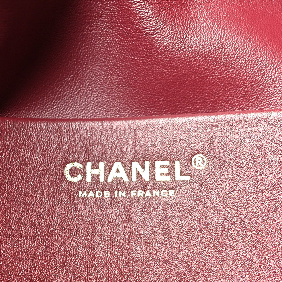 Chanel Grained Calfskin Souplissimo Maxi Flap Burgundy 5 of 10