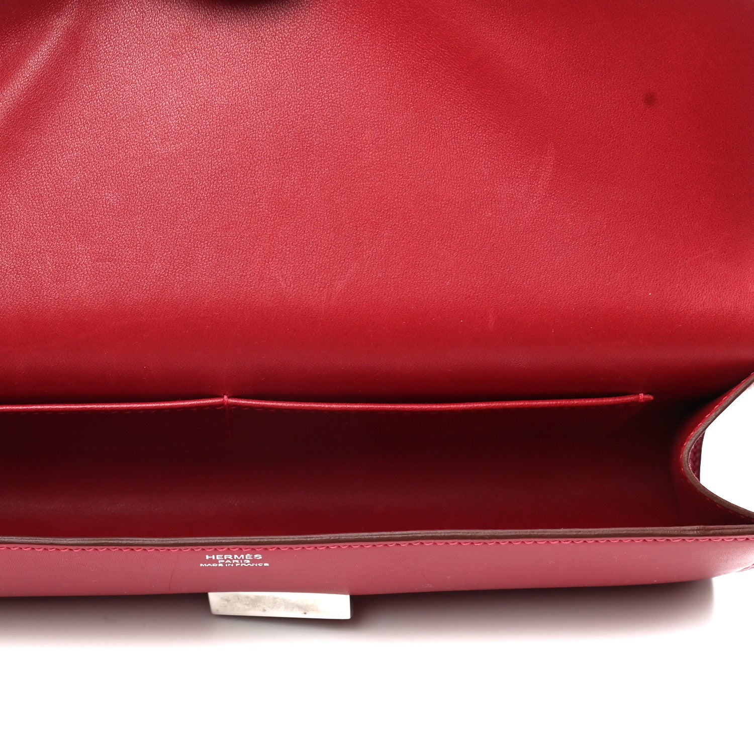 Hermes Tadelakt Egee Clutch Rouge Vif 7 of 7