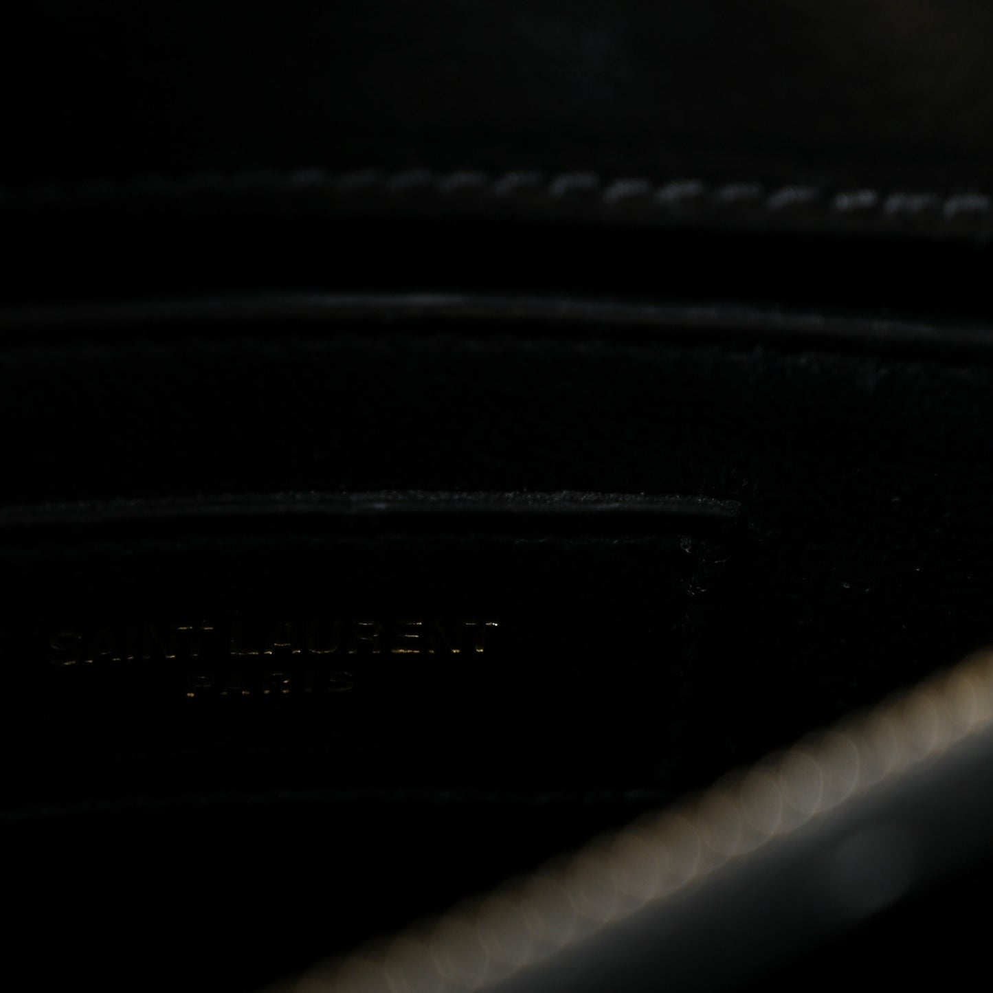 Calfskin Y Quilted Monogram Small Loulou Chain Satchel Black