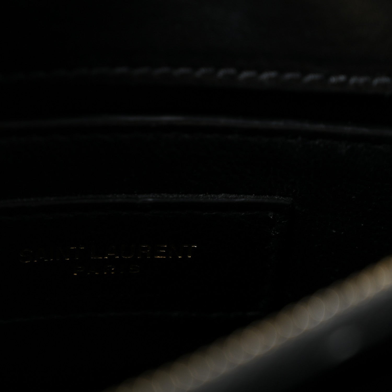 Saint Laurent Calfskin Y Quilted Monogram Small Loulou Chain Satchel Black 6 of 14