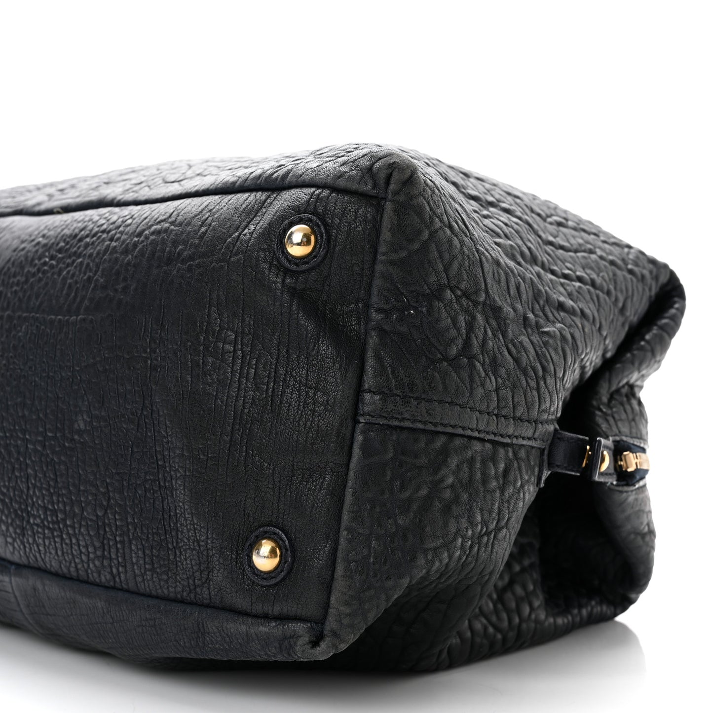 Pebbled Lambskin Medium Easy Sac Black