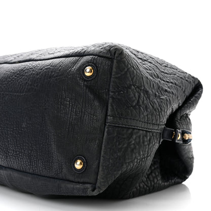 Saint Laurent Pebbled Lambskin Medium Easy Sac Black 10 of 10