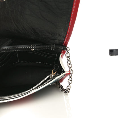 Balenciaga Agneau Arena Multicolore Bazar Chain Shoulder Bag Grey White Black Red Blue 5 of 9