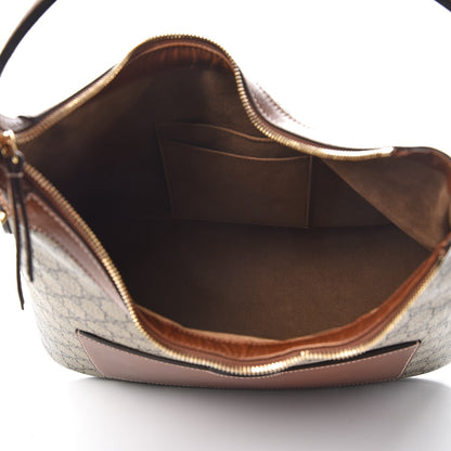 Gucci GG Supreme Monogram Linea A Hobo Brown 5 of 9