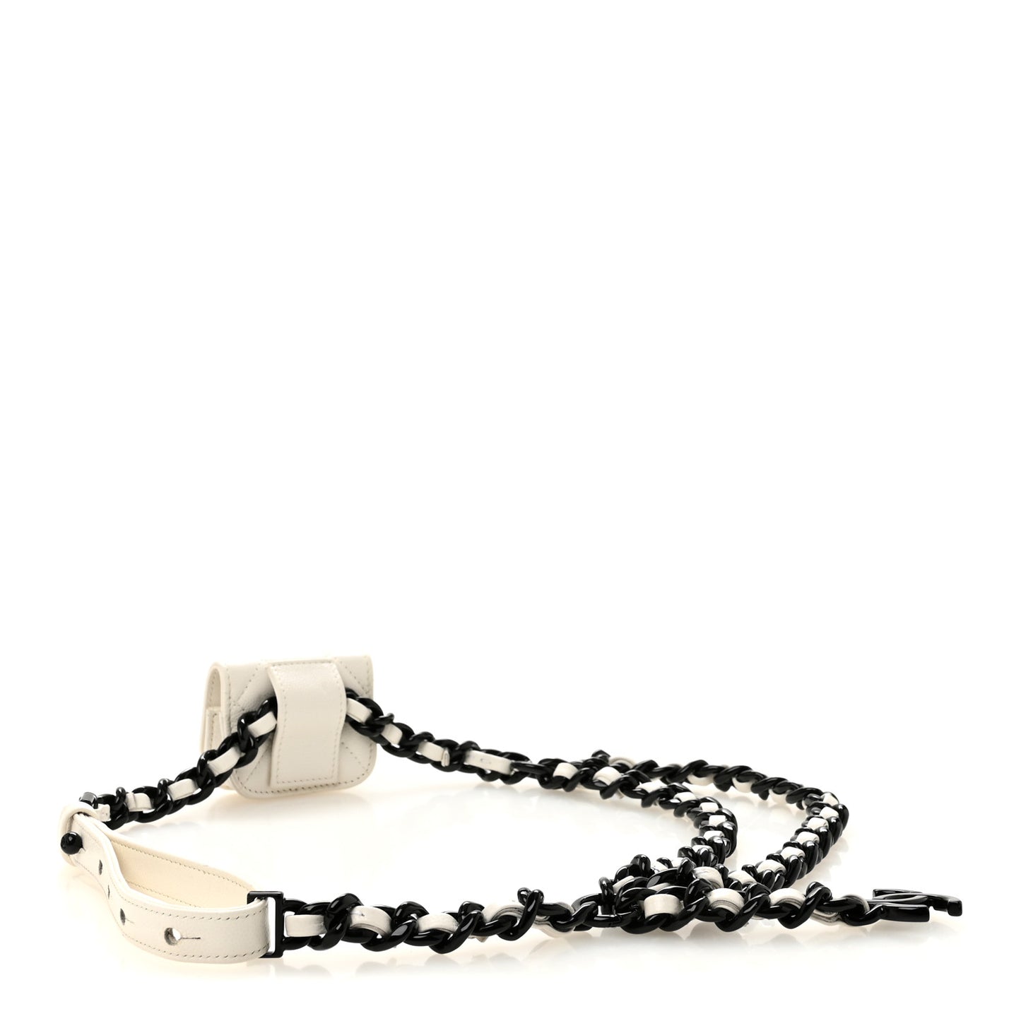 Caviar Quilted My Everything Airpods Pro Holder Belt White