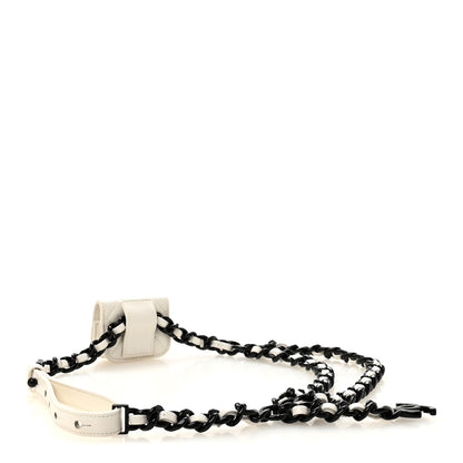 Chanel Caviar Quilted My Everything Airpods Pro Holder Belt White 3 of 13