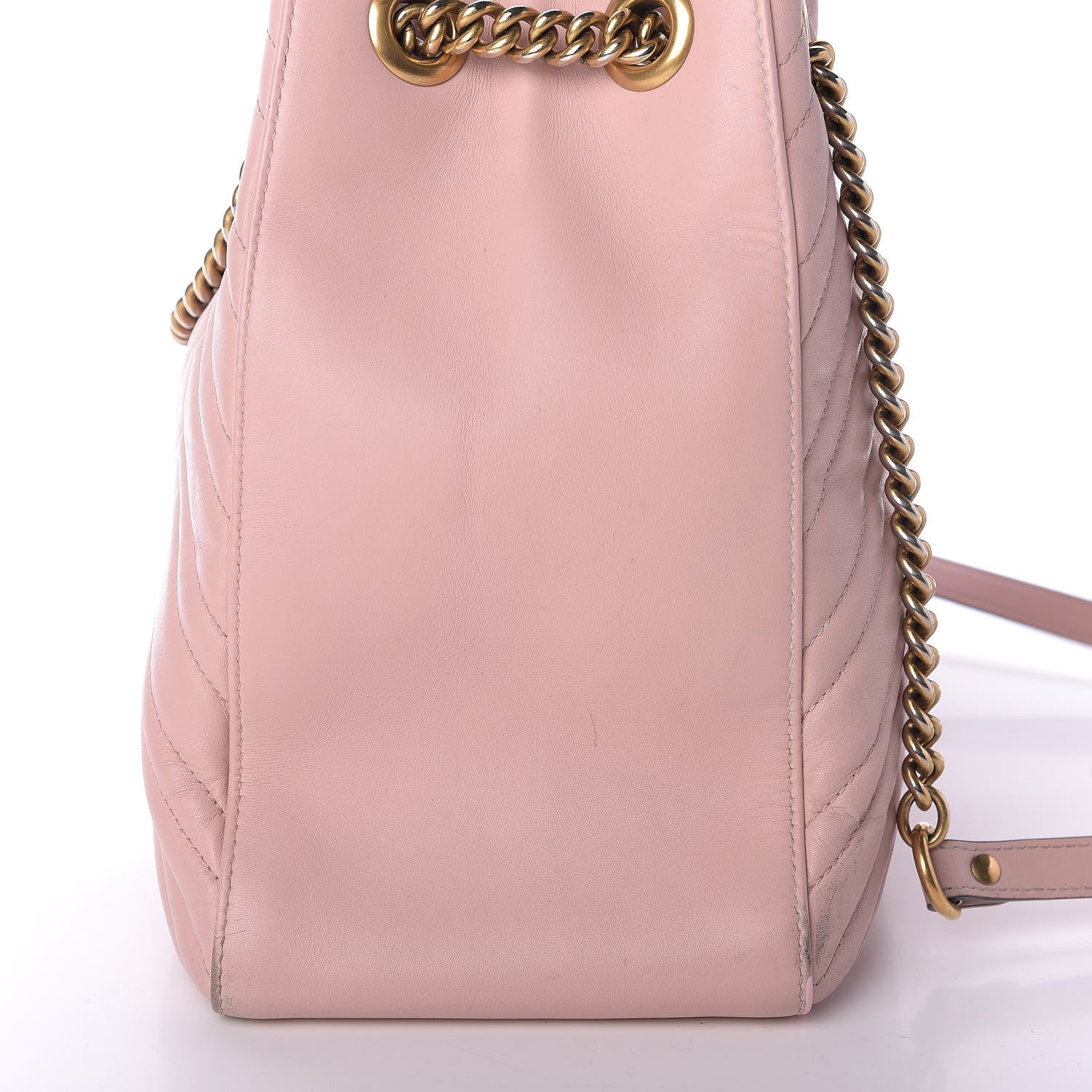 Gucci Calfskin Matelasse Medium GG Marmont Shoulder Tote Bag Perfect Pink 18 of 21