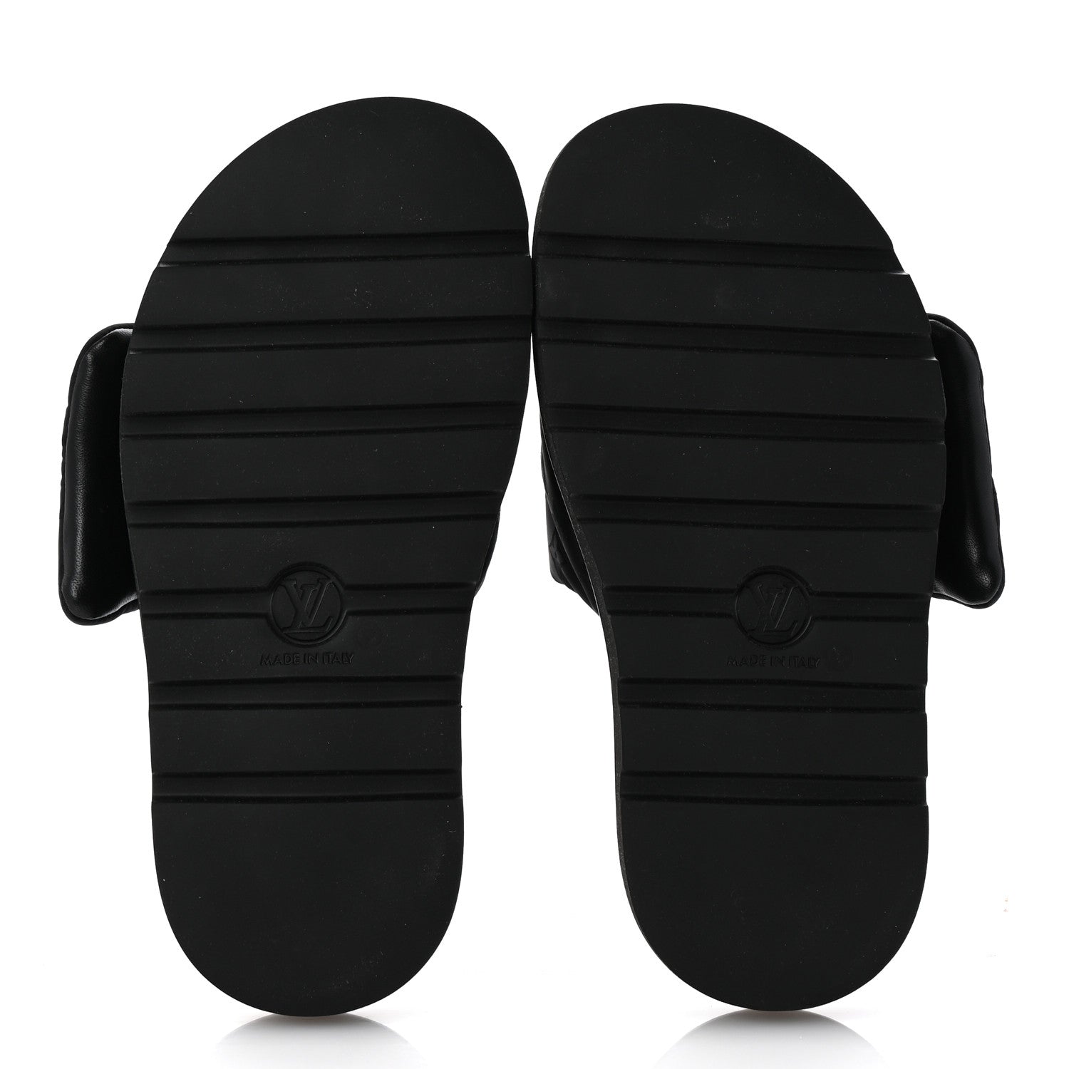 Louis Vuitton Nylon Monogram Womens Pool Pillow Comfort Mules 38 Black 6 of 9
