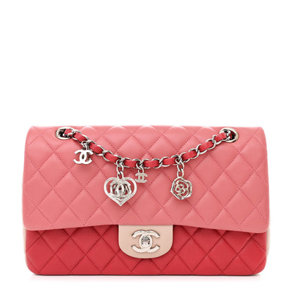 Chanel Lambskin Quilted Tri-Color Medium Valentine Charms Single Flap Pink 1 of 13