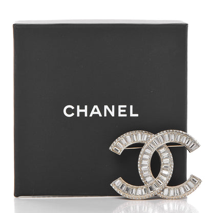Chanel Baguette Crystal CC Brooch Gold 5 of 5