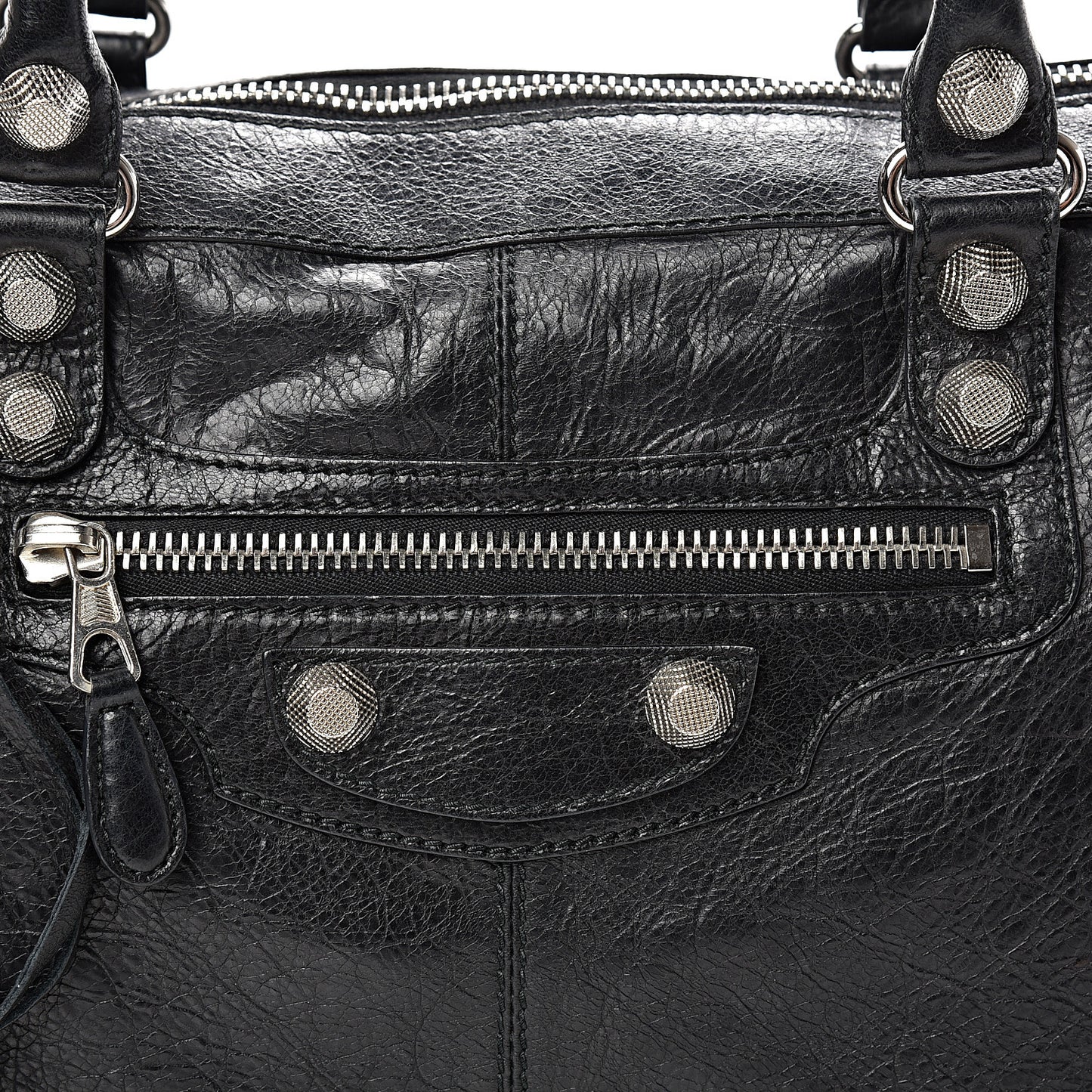 Agneau Giant 21 Silver Hardware Work Black