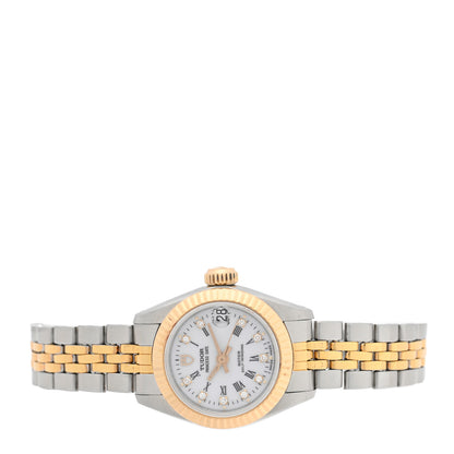 TUDOR Stainless Steel 18K Yellow Gold Diamond 23mm Princess Date Automatic Watch White 92513 2 of 4