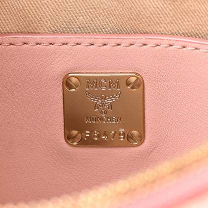 MCM Visetos Rabbit Crossbody Pouch Soft Pink 6 of 12