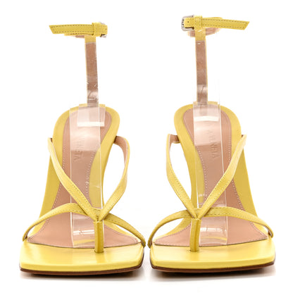 Bottega Veneta Lambskin Stretch Multi Strap 90mm Sandals 36 Pear 2 of 9