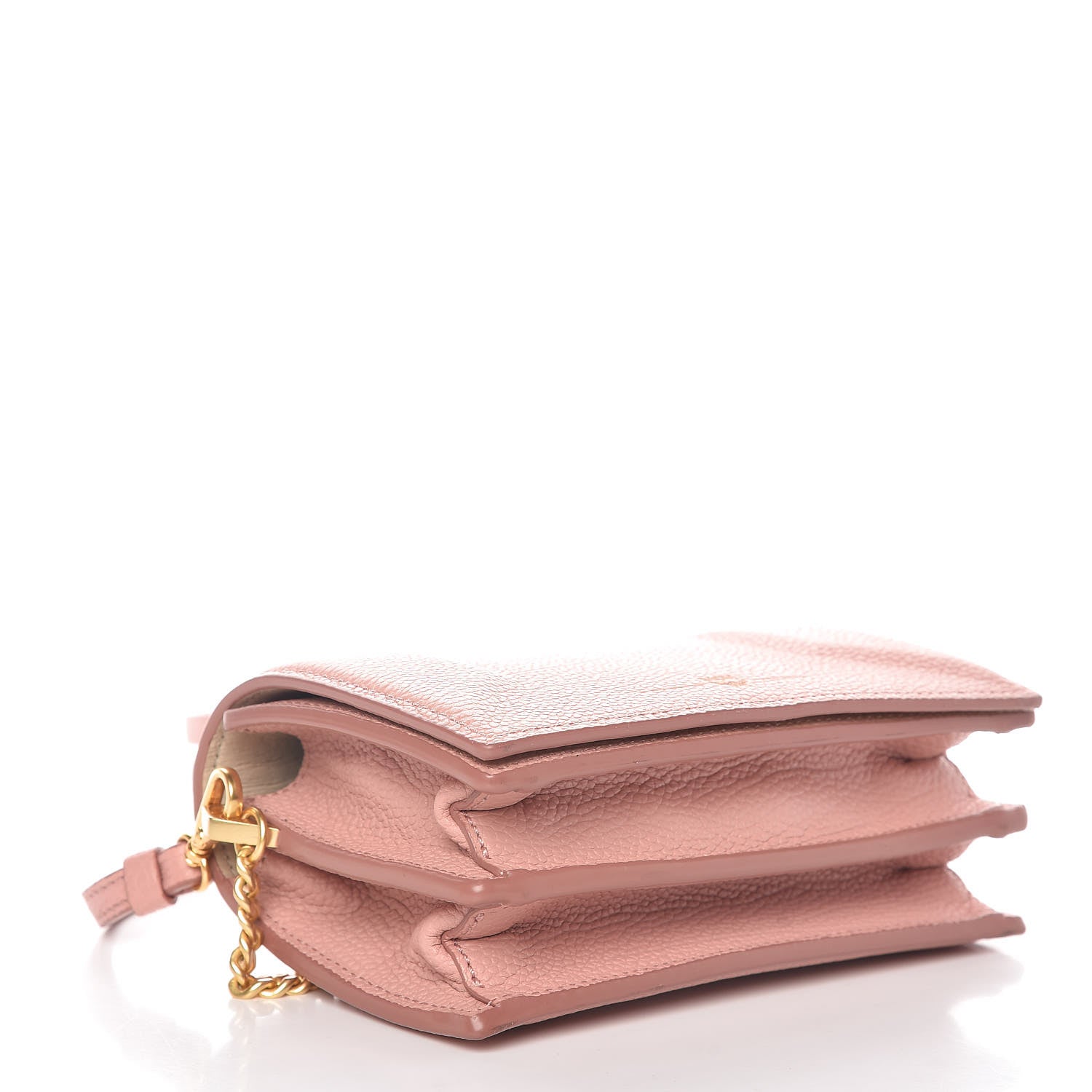 MCM Grained Calfskin Mini Karo Crossbody Bag Pink 4 of 10