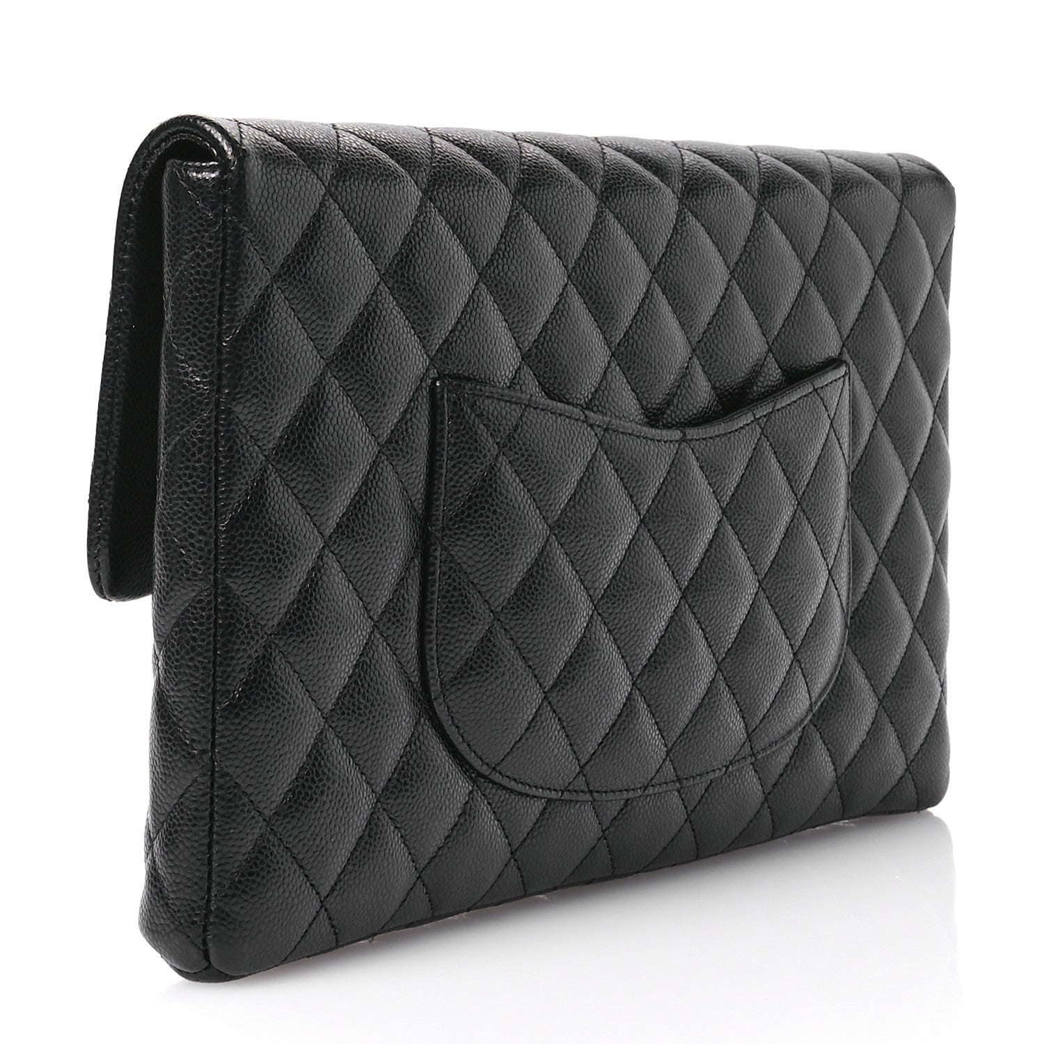 Chanel Caviar Quilted Flap Clutch Black 3 of 7