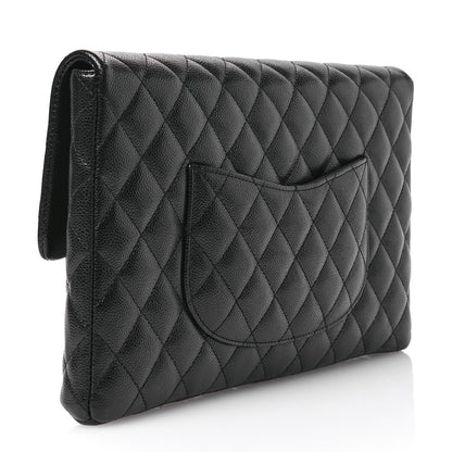 Chanel Caviar Quilted Flap Clutch Black 3 of 7