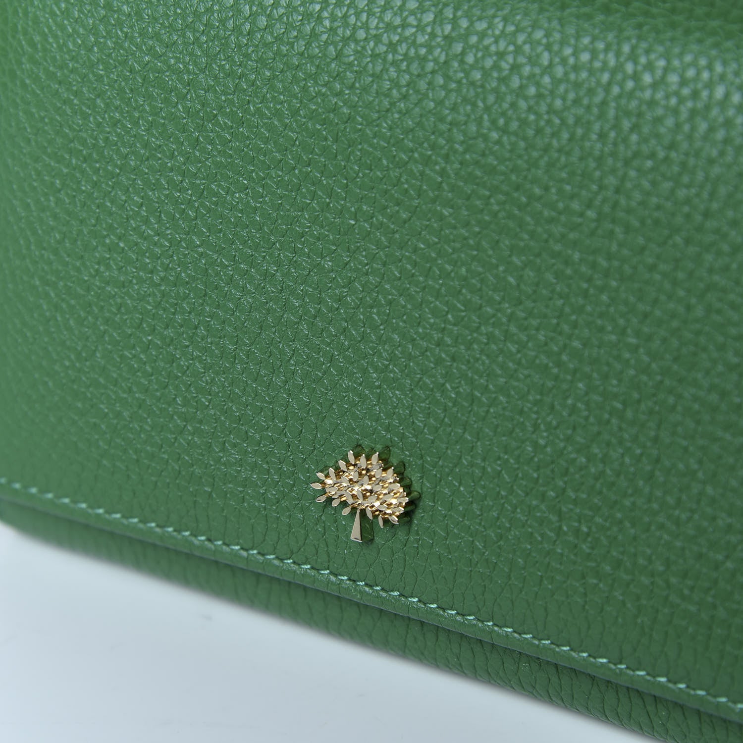 Mulberry Small Classic Grain Tree French Purse Wallet Green 9 of 9