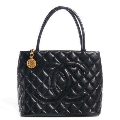 Chanel Caviar Medallion Tote Black 1 of 7