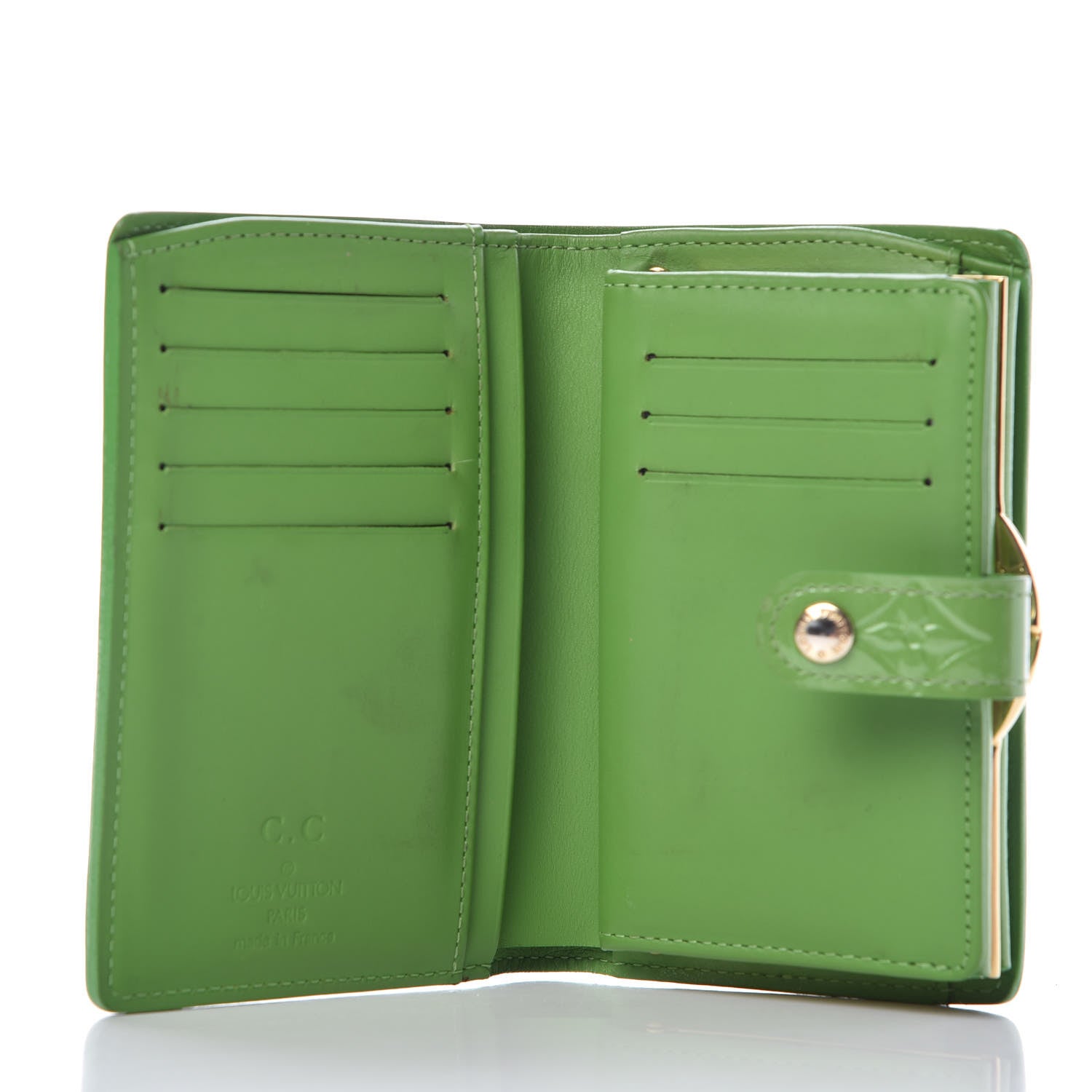 Louis Vuitton Vernis French Purse Wallet Vert Tonic 5 of 21