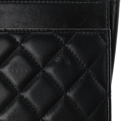Chanel Lambskin Quilted Boy Wallet On Chain WOC Black 6 of 7