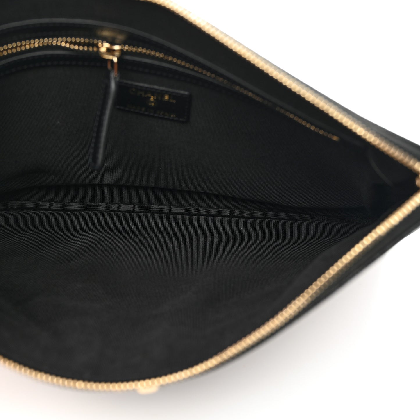 Caviar Quilted Medium Vintage Mademoiselle Cosmetic Case Black