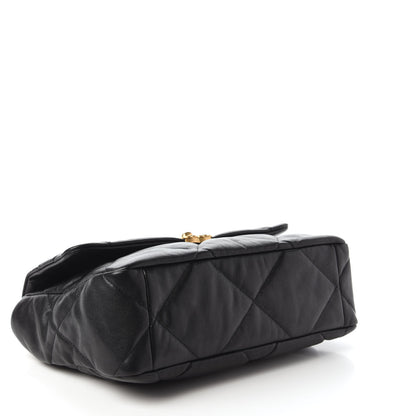 Chanel Lambskin Quilted Large Chanel 19 Flap Black 4 of 11